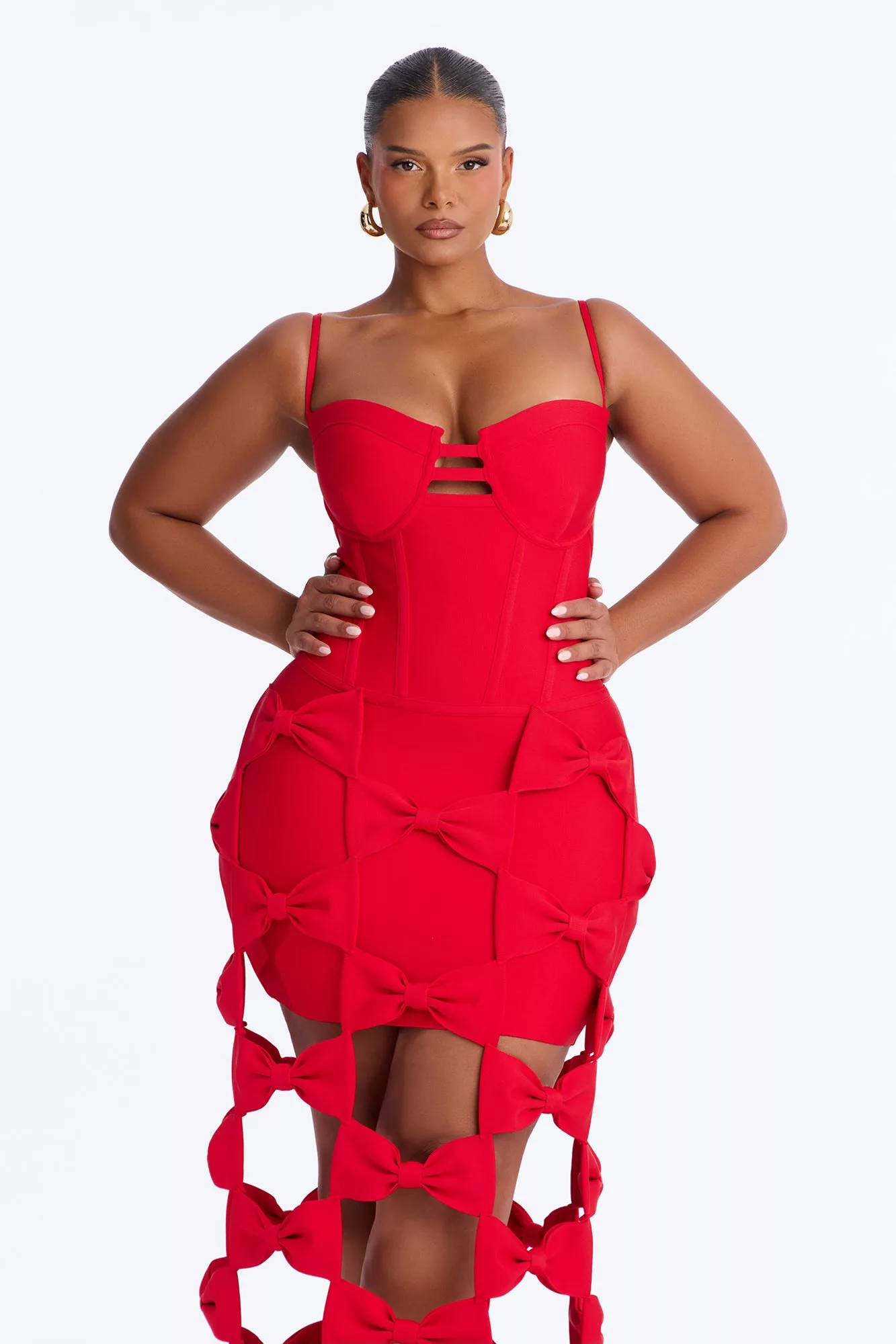 I'm The Prize Bandage Gown - Red