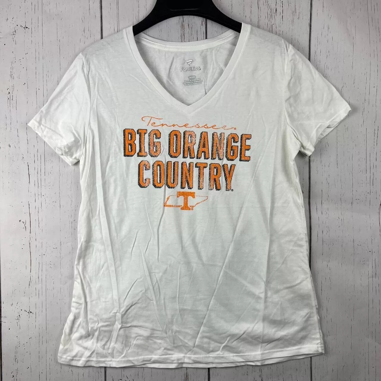 NCAA Short Sleeve T Shirts Tennessee Volunteers NCAA Medium Fanatics Casual T-Shirt White
