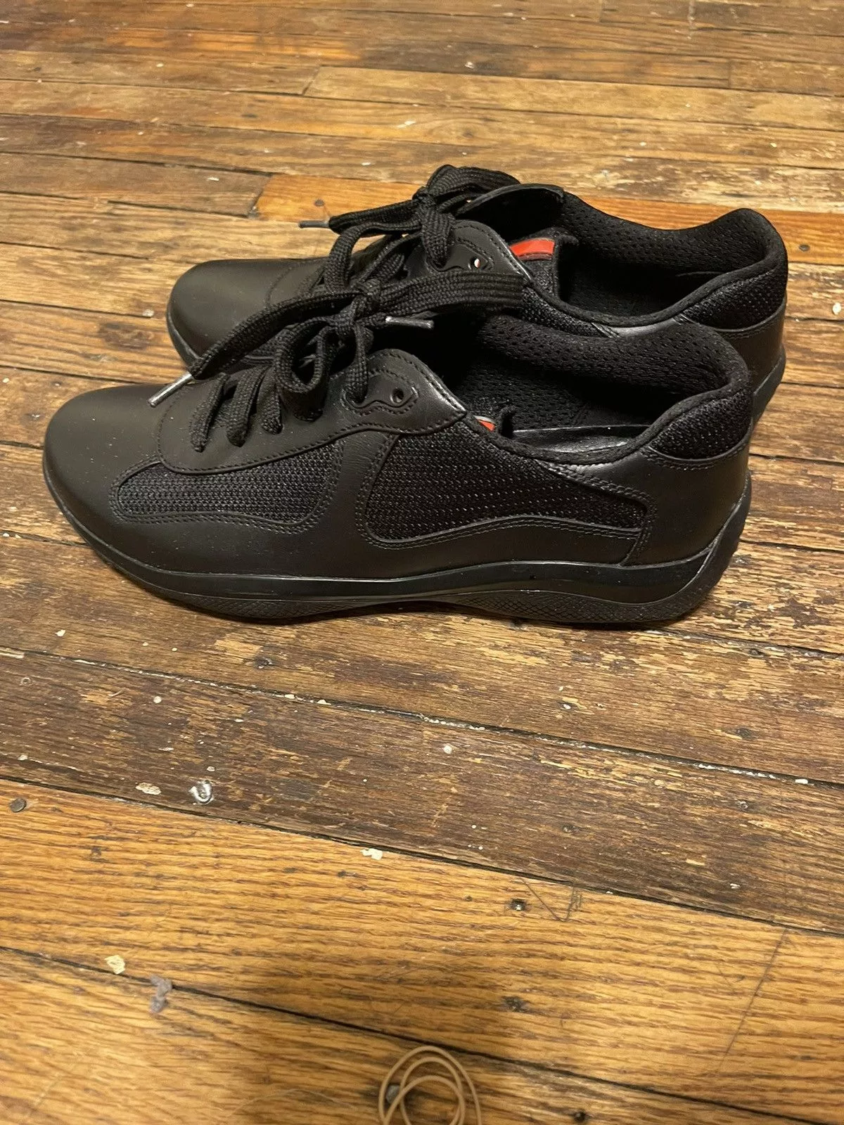 Prada Low Top Sneakers Prada American Cups Black