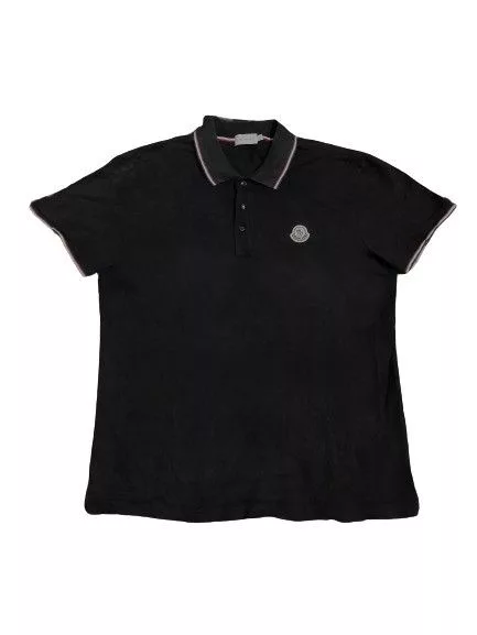 Moncler Polos Moncler Polo Shirt Black