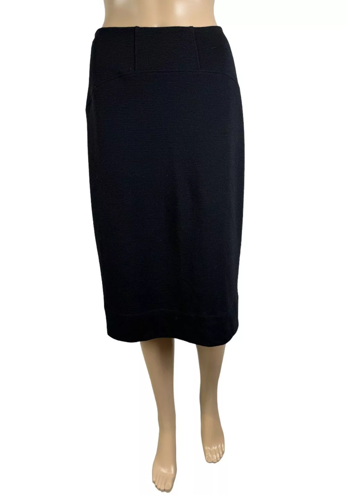 Givenchy Midi Skirts Givenchy Paris Wool Midi Pencil Skirt size M Black