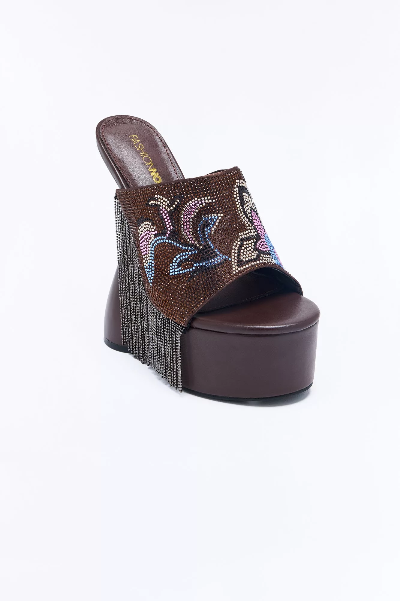 Lumify Ultra Platform Wood Heels - Chocolate