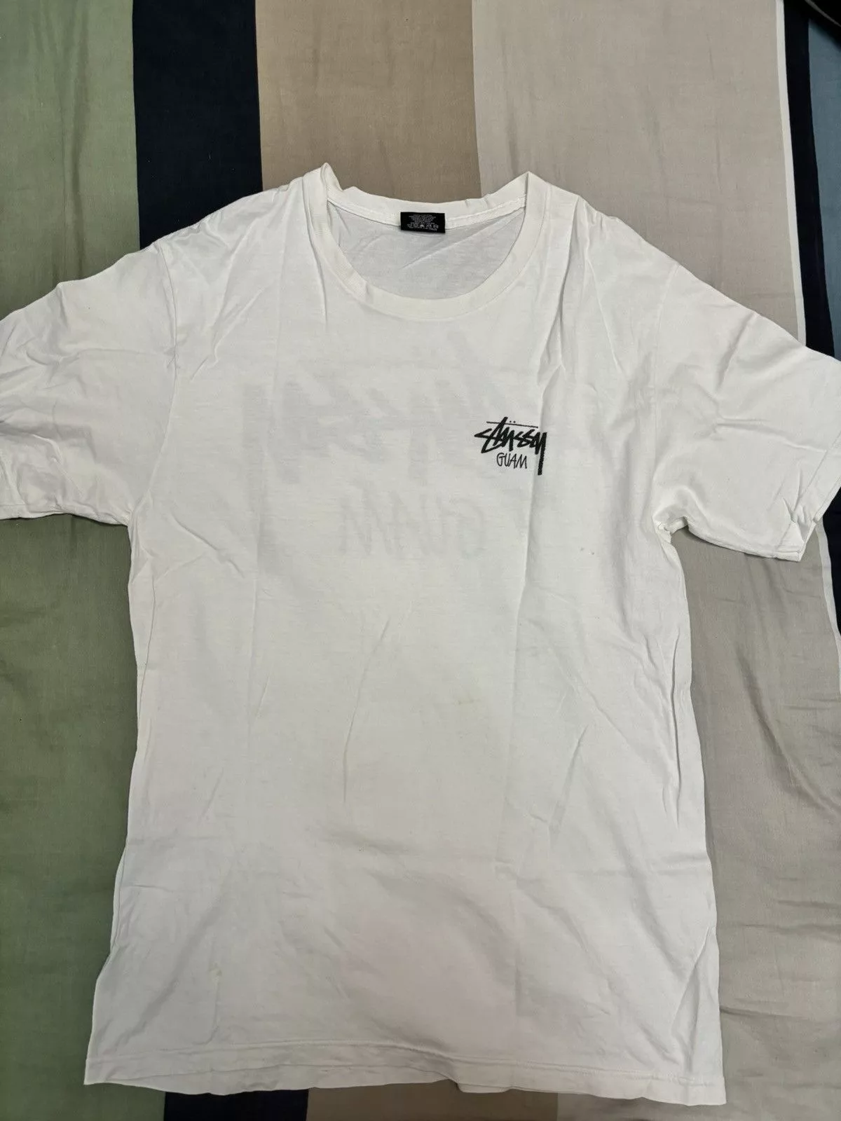 Stussy Short Sleeve T Shirts Stussy Guam Tee White