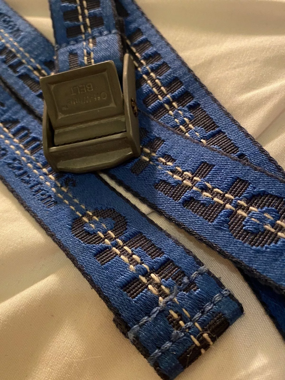 Off-White Belts Off-White - Blue and Black Mini Industrial Belt