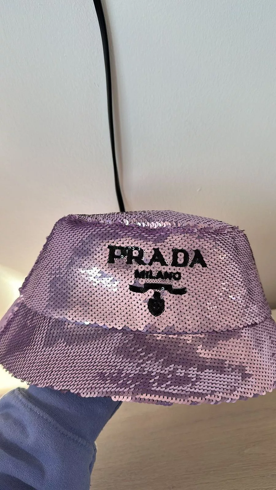 Balenciaga Hats Balenciaga Sequin Bucket Hat Purple