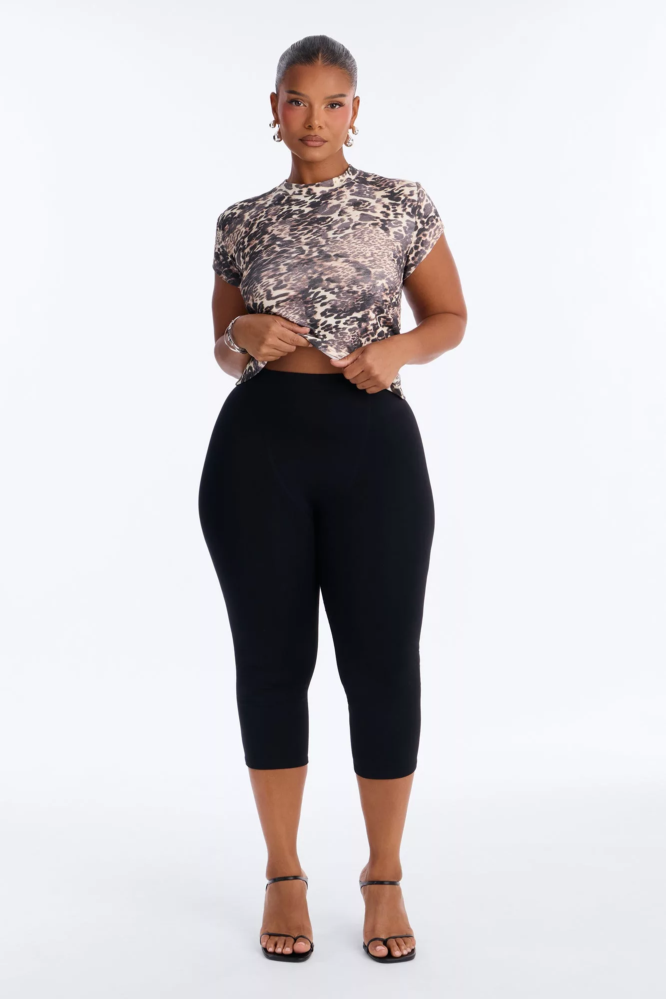Brittney Leopard Short Sleeve Top - Leopard