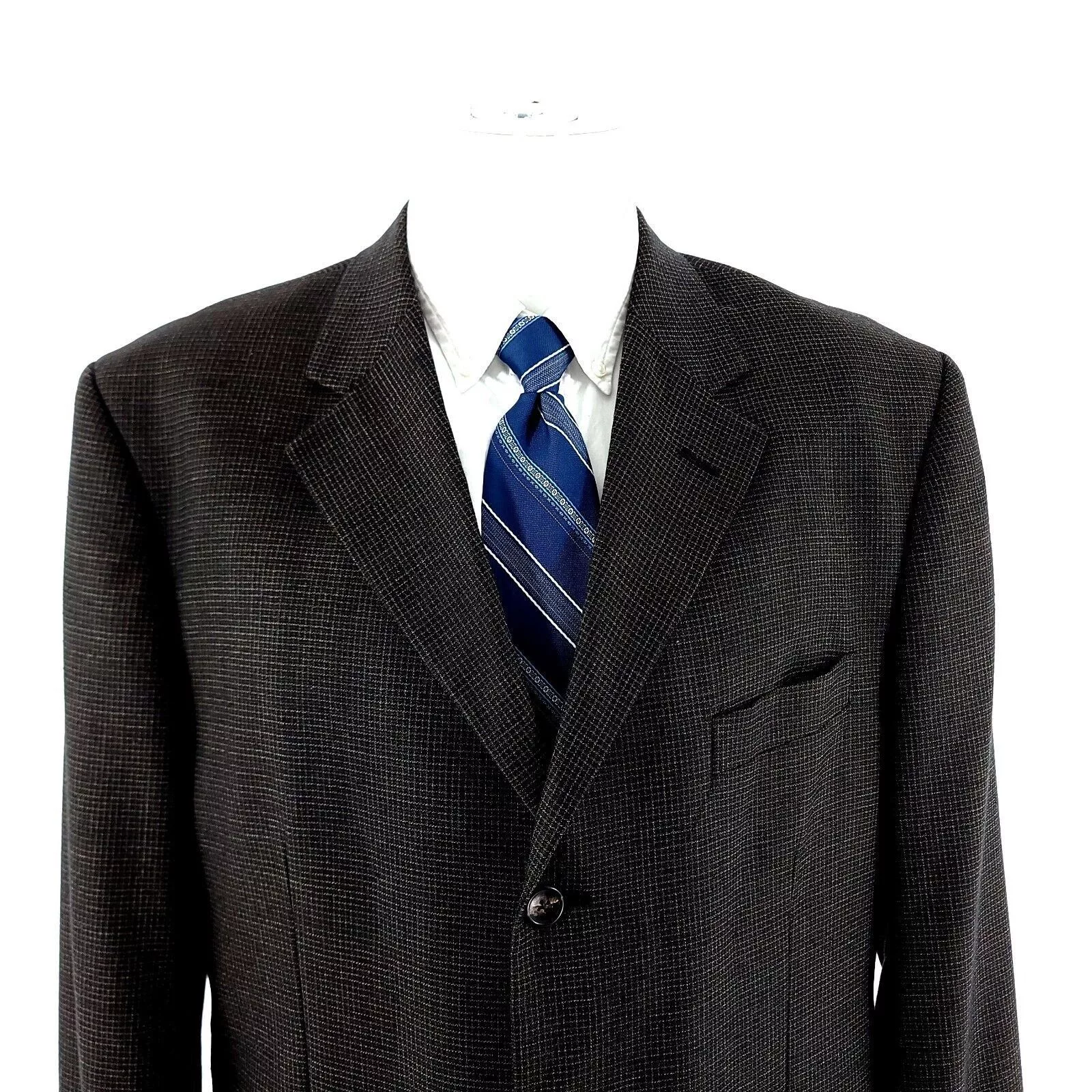 Pronto Uomo Blazers Pronto Uomo Lanificio Galtes Wool 3 Button Sport Coat 42R Bl Brown