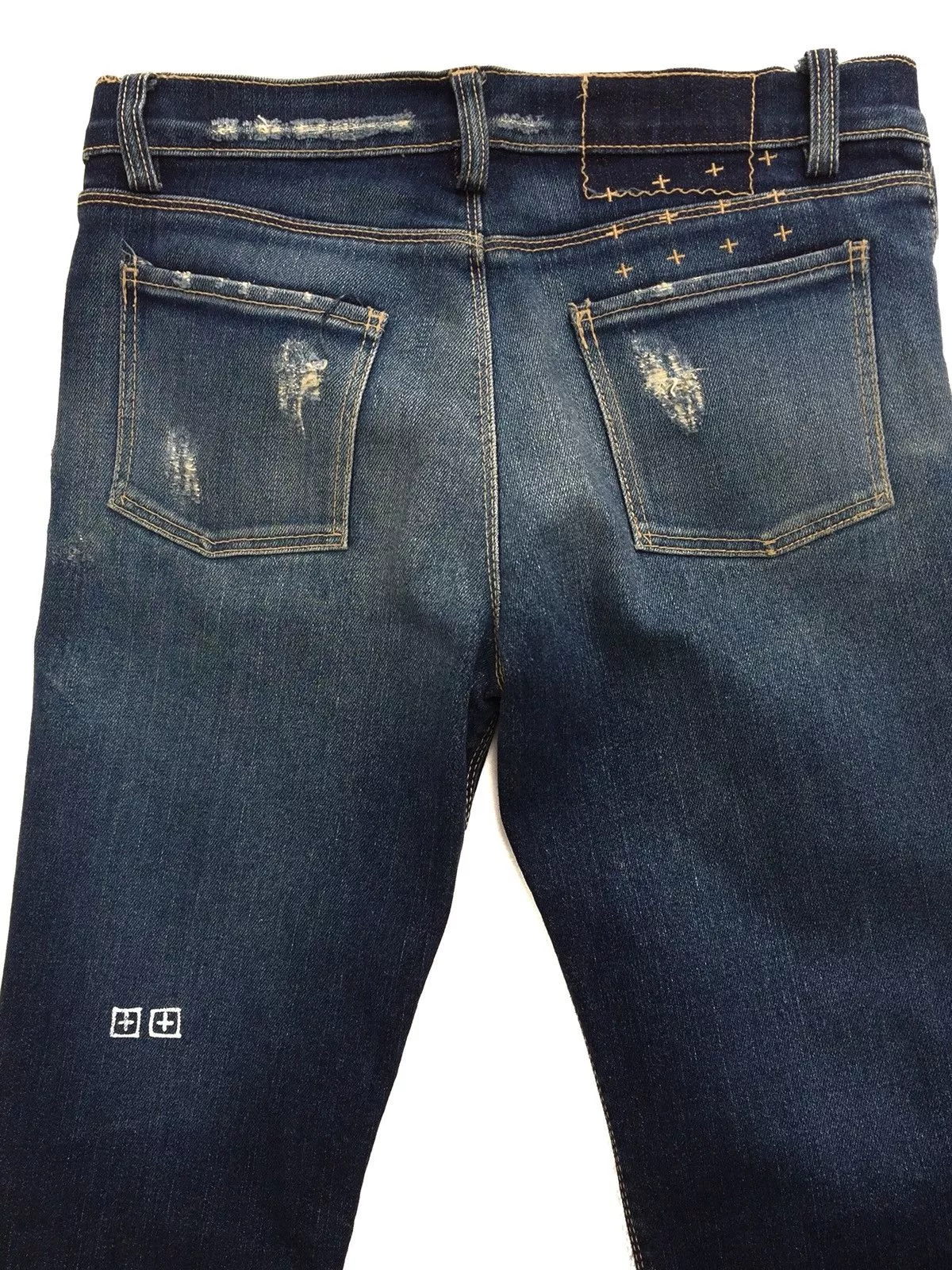 Ksubi Denim KSUBI Distressed Rip Van Winkle Jeans Blue