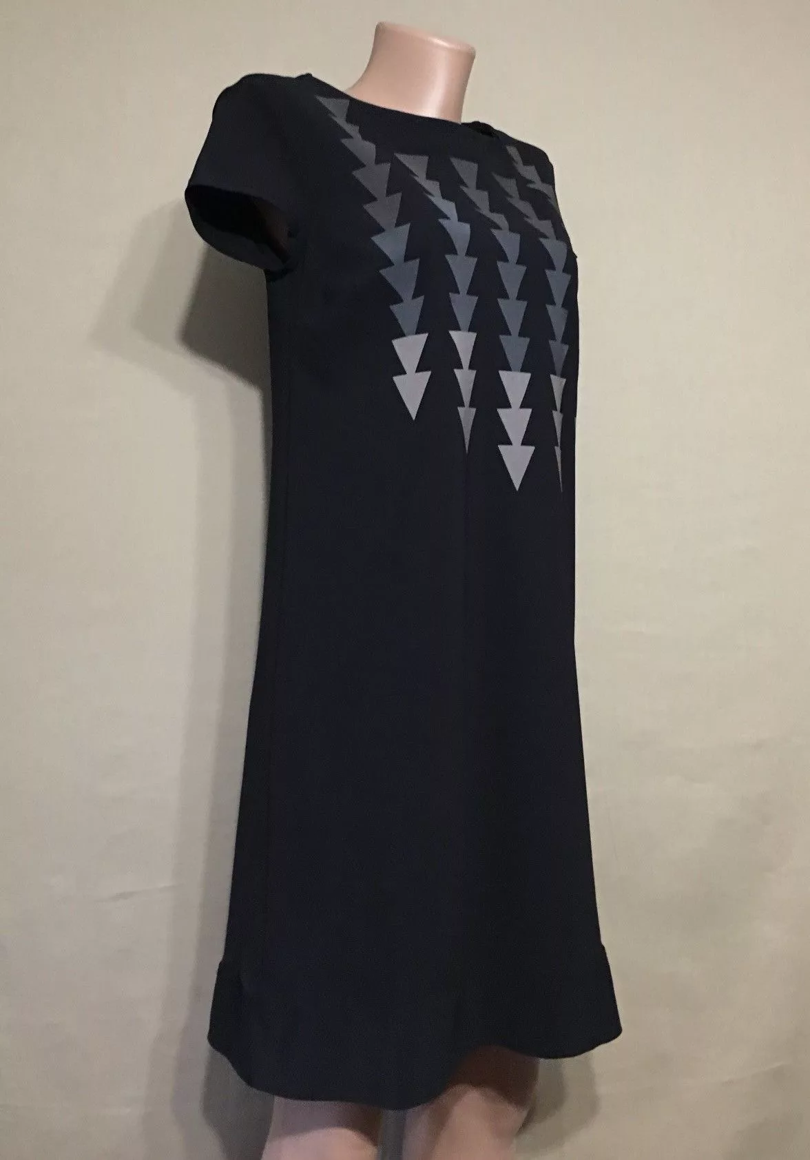 Marithe + Francois Girbaud Midi Dresses Marithe + Francois Girbaud Marithe Francois Girbaud Black Sign Design Dress IT42 US5