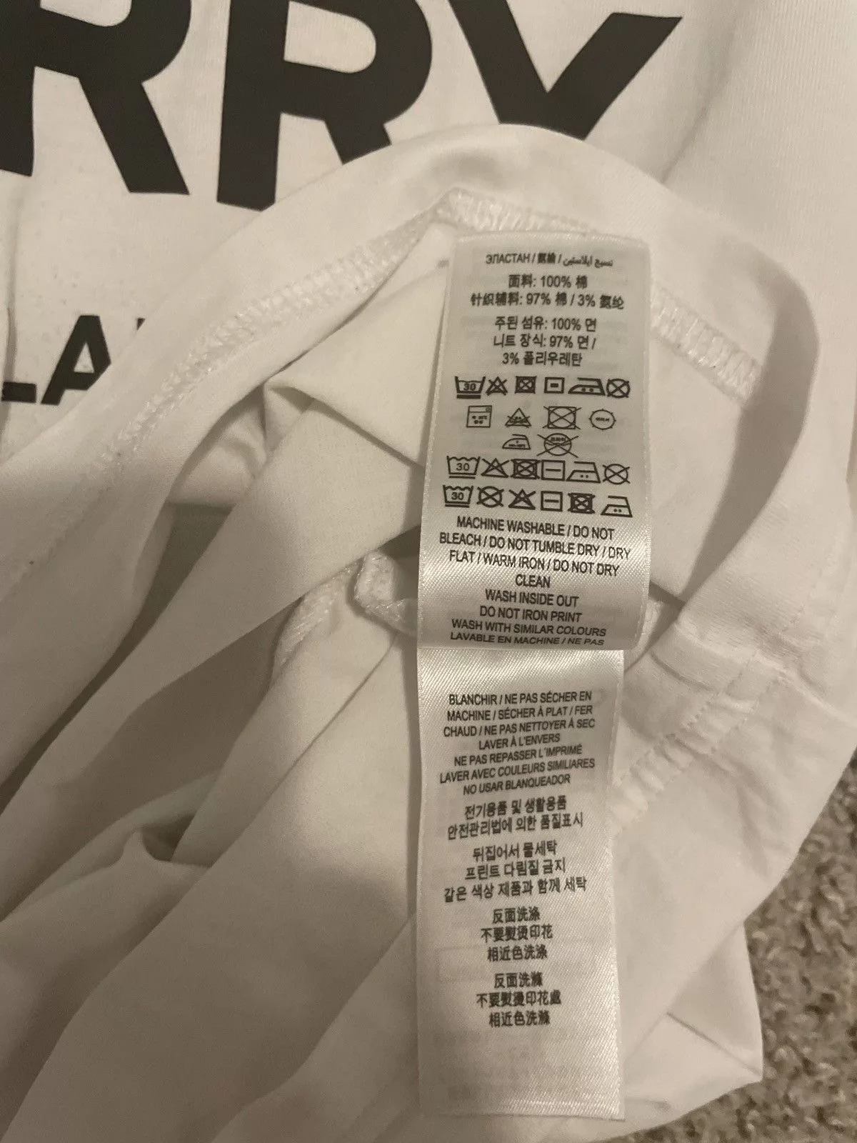 Burberry Short Sleeve T Shirts Burberry White