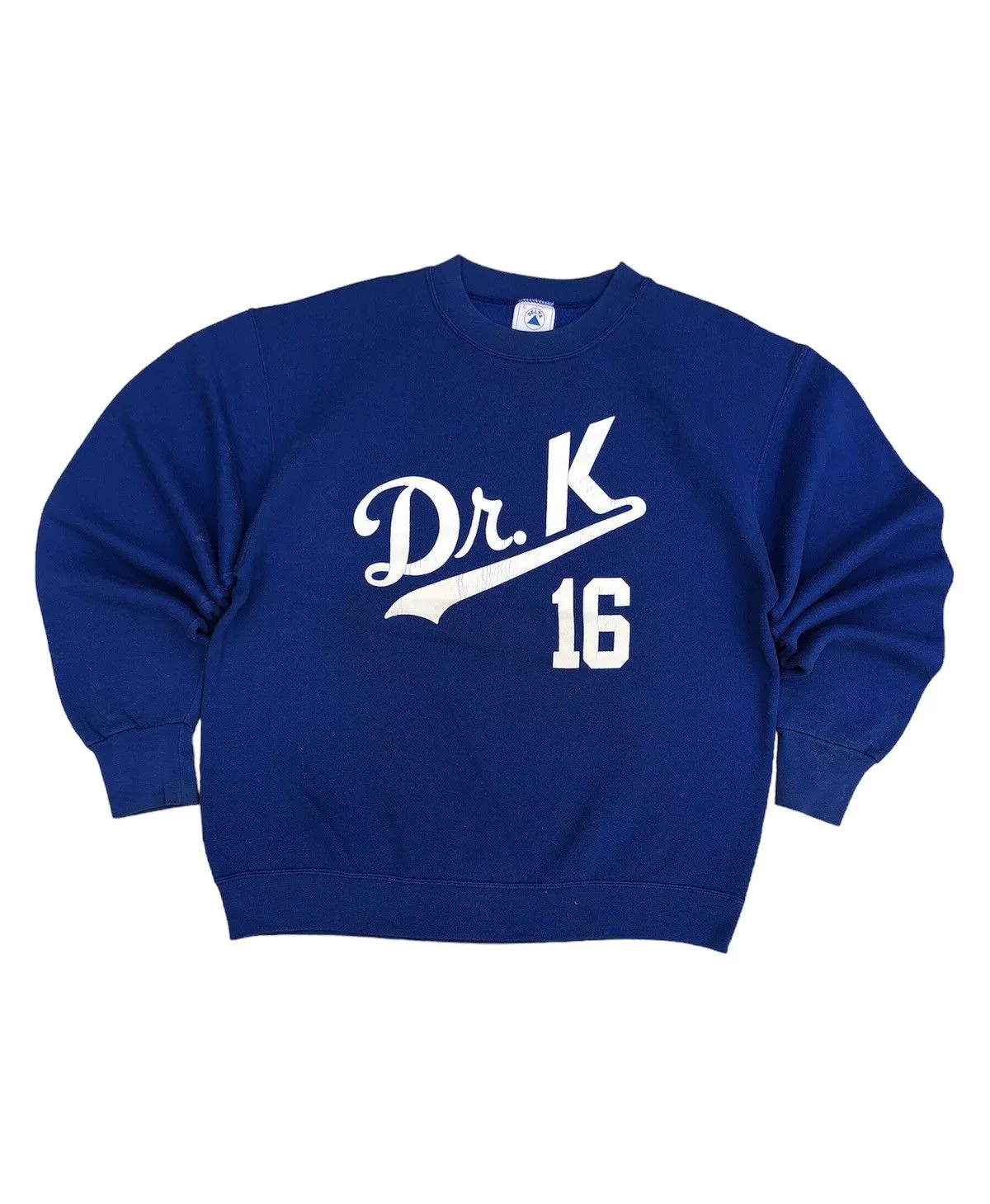 MLB Sweatshirts Hoodies MLB Vintage Dr.K Hideo Nomo 16 Los Angeles Dodgers Blue Streetwear