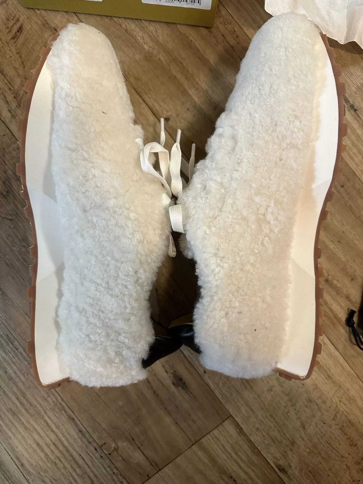 Rhude Low Top Sneakers RHUDE CREAM SHERPA RUNNER White