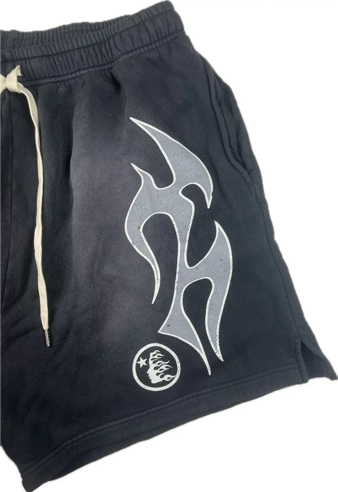 HELLSTAR Sweatpants Joggers Hellstar Flame Shorts Black