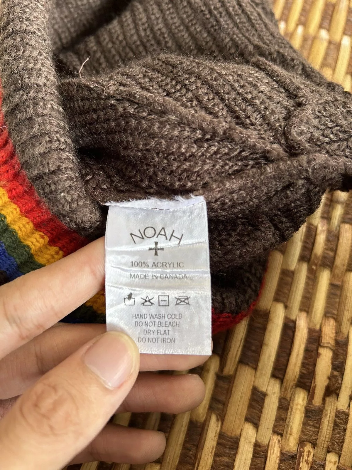 Noah Hats NOAH Multicolour Beanie Hats Brown
