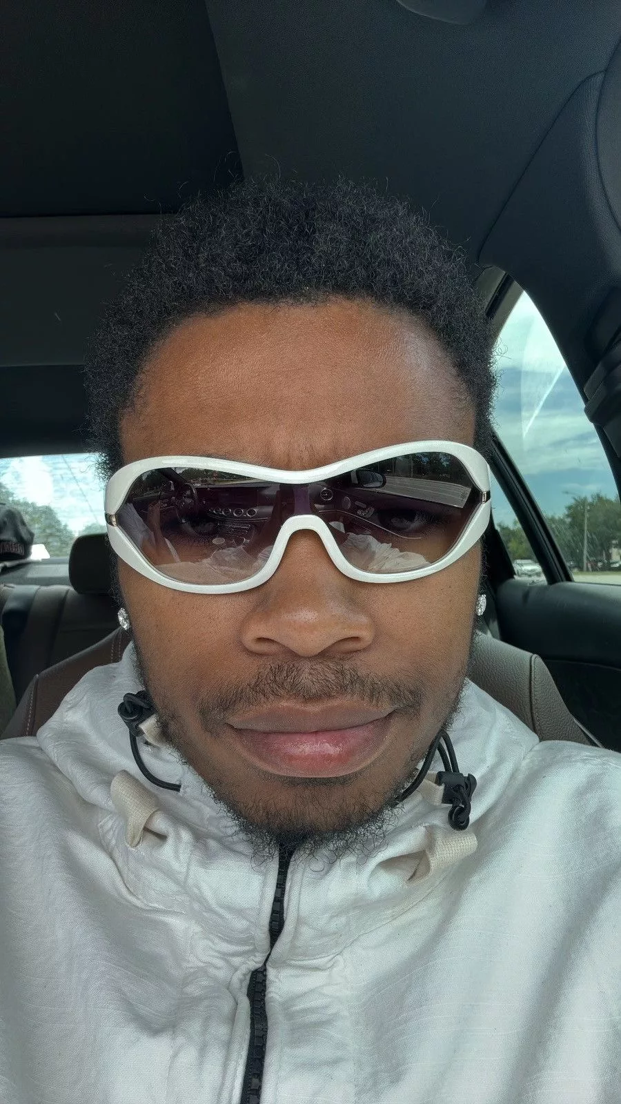 Prada × Vintage Prada Sunglasses white