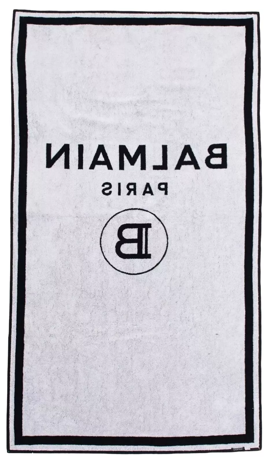 Balmain Miscellaneous Balmain Paris Black Beach Towel