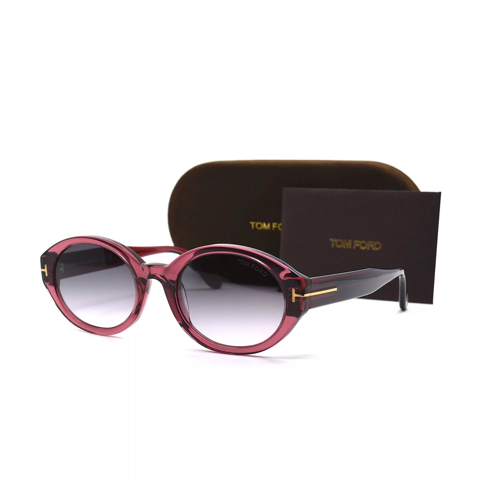 Tom Ford Sunglasses TOM FORD GENEVIEVE TF916/S 81B SHINY VIOLET SMOKE SUNGLASSES Purple