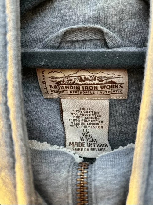 L.L. Bean Light Jackets Men's Grey Jumper L.L. Bean Gray