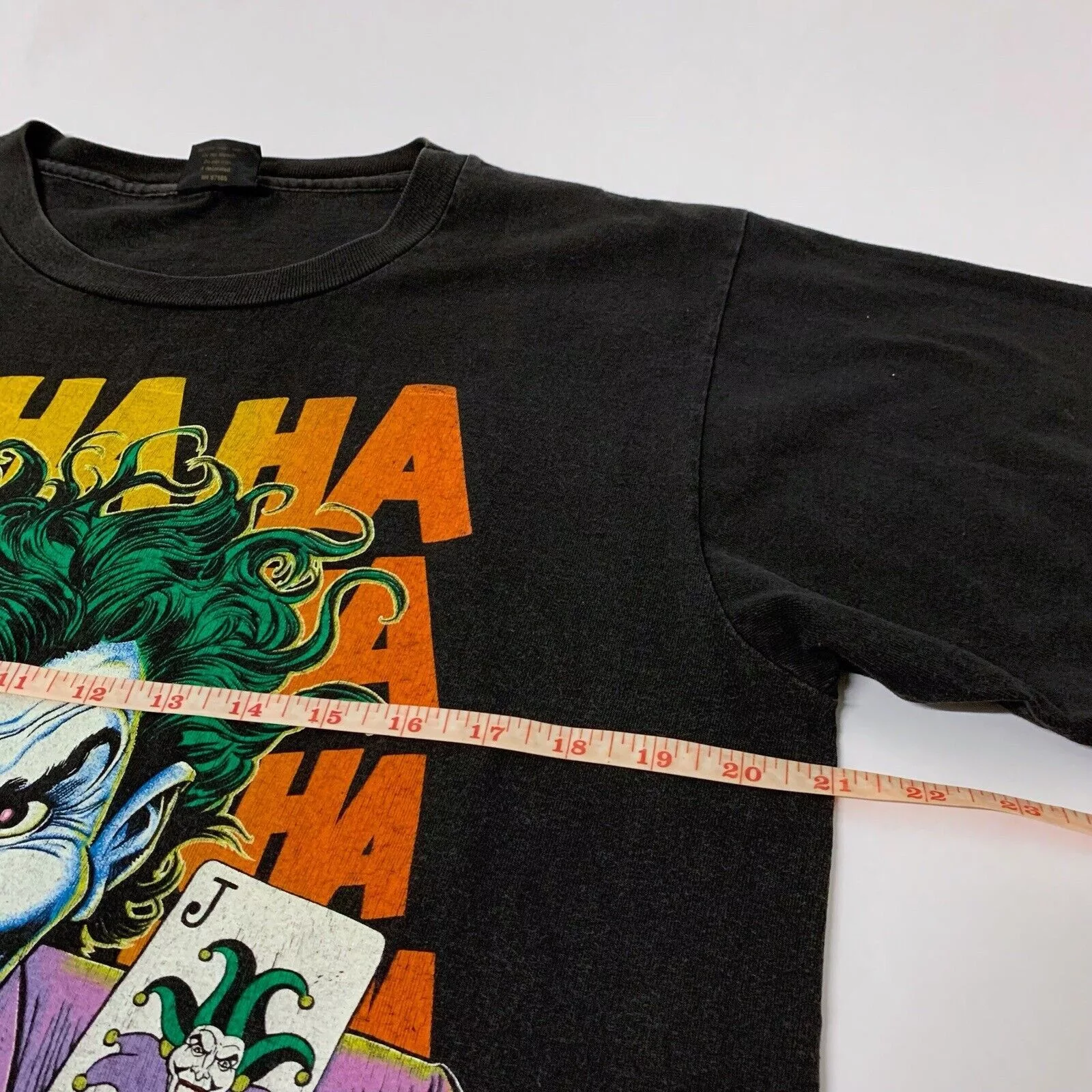 DC Comics Short Sleeve T Shirts DC Comics × Marvel Comics × Vintage Vintage 80s Joker DC Comics T Shirt Large Medium Black 1989