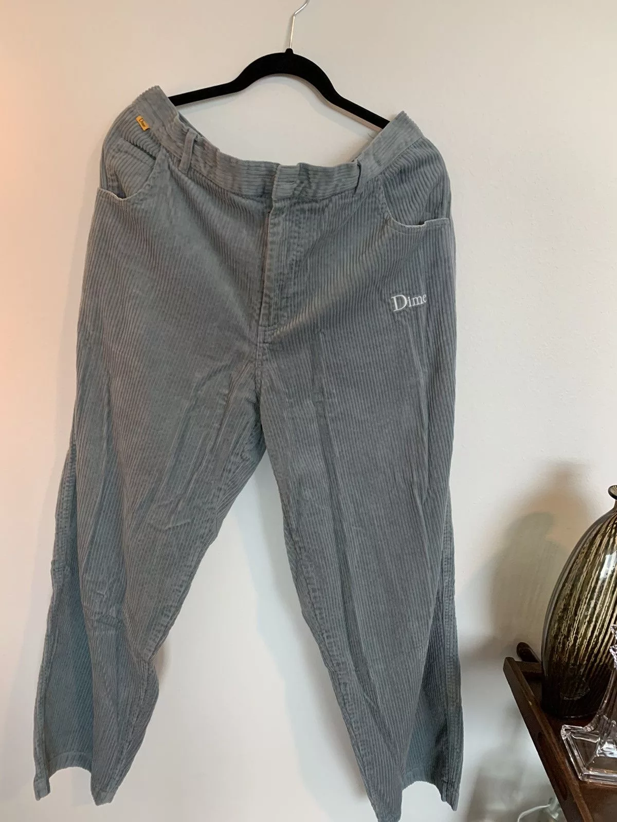 Dime Casual Pants Dime Blue Corduroy Trousers