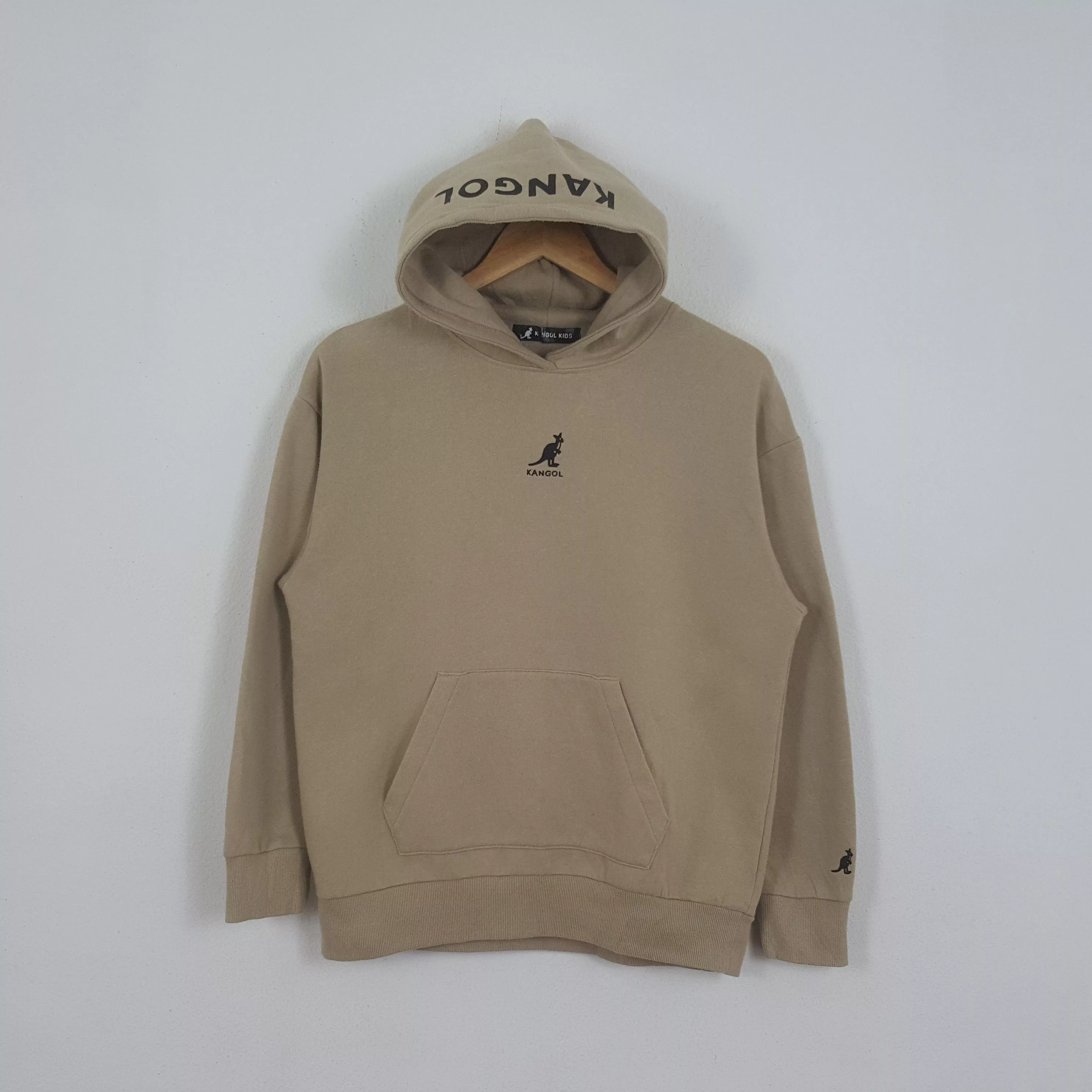Kangol Sweatshirts Hoodies Kangol × Vintage Vintage Kangol Center Embroidery Logo Hoodies Brown Streetwear