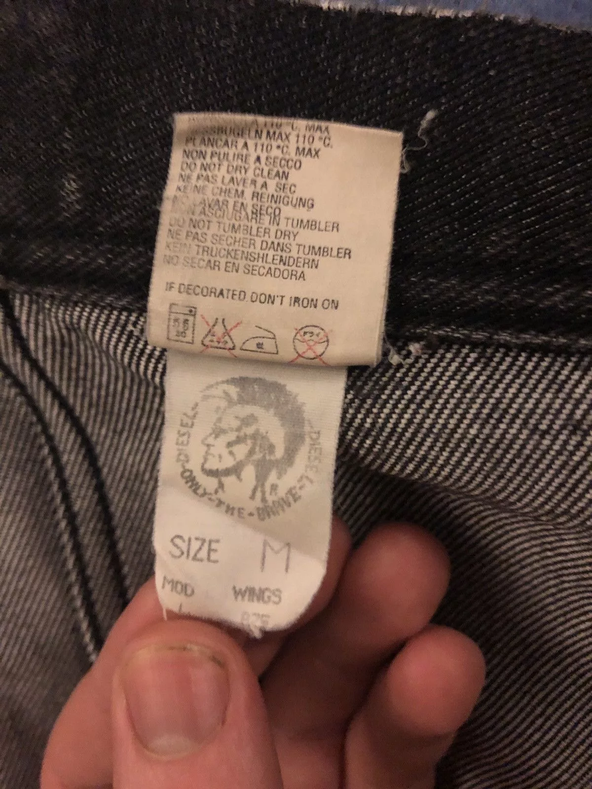 Diesel Denim Jackets Diesel black denim jacket
