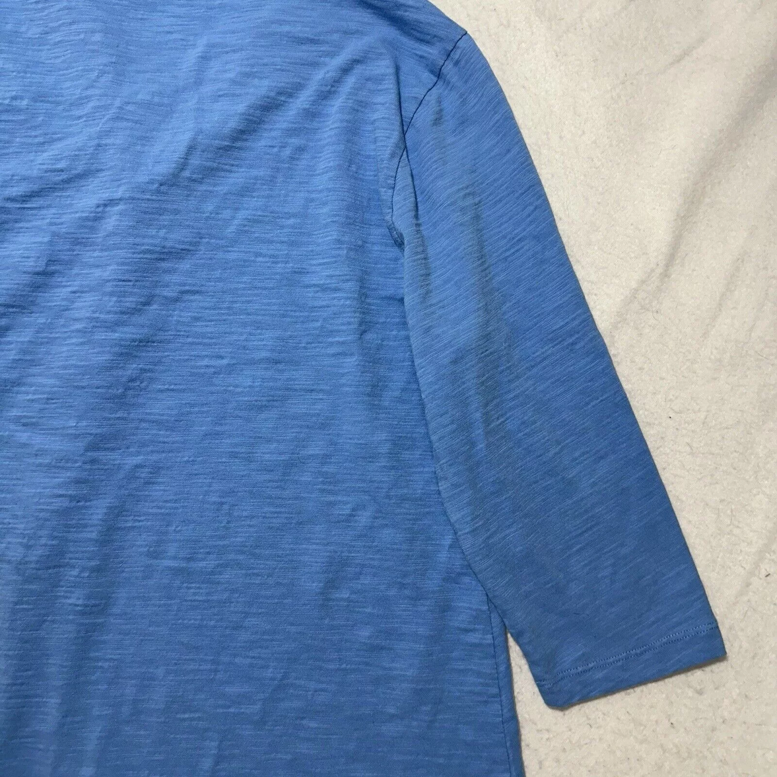 Other Blouses Other Soft Surroundings XL Blue Danielle Button Front Tunic Blouse