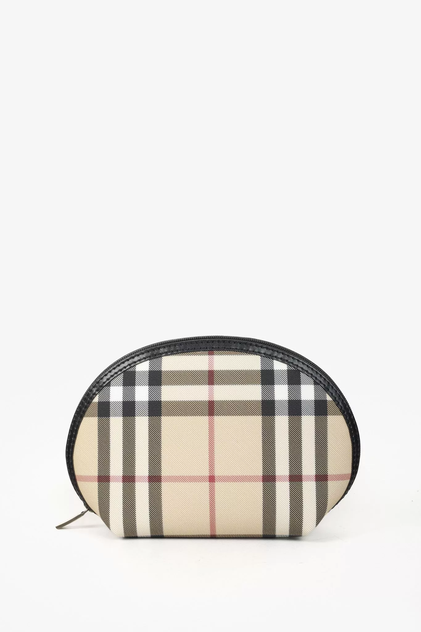Burberry Toiletry Pouches Burberry Check Canvas Zip Around Pouch Multi