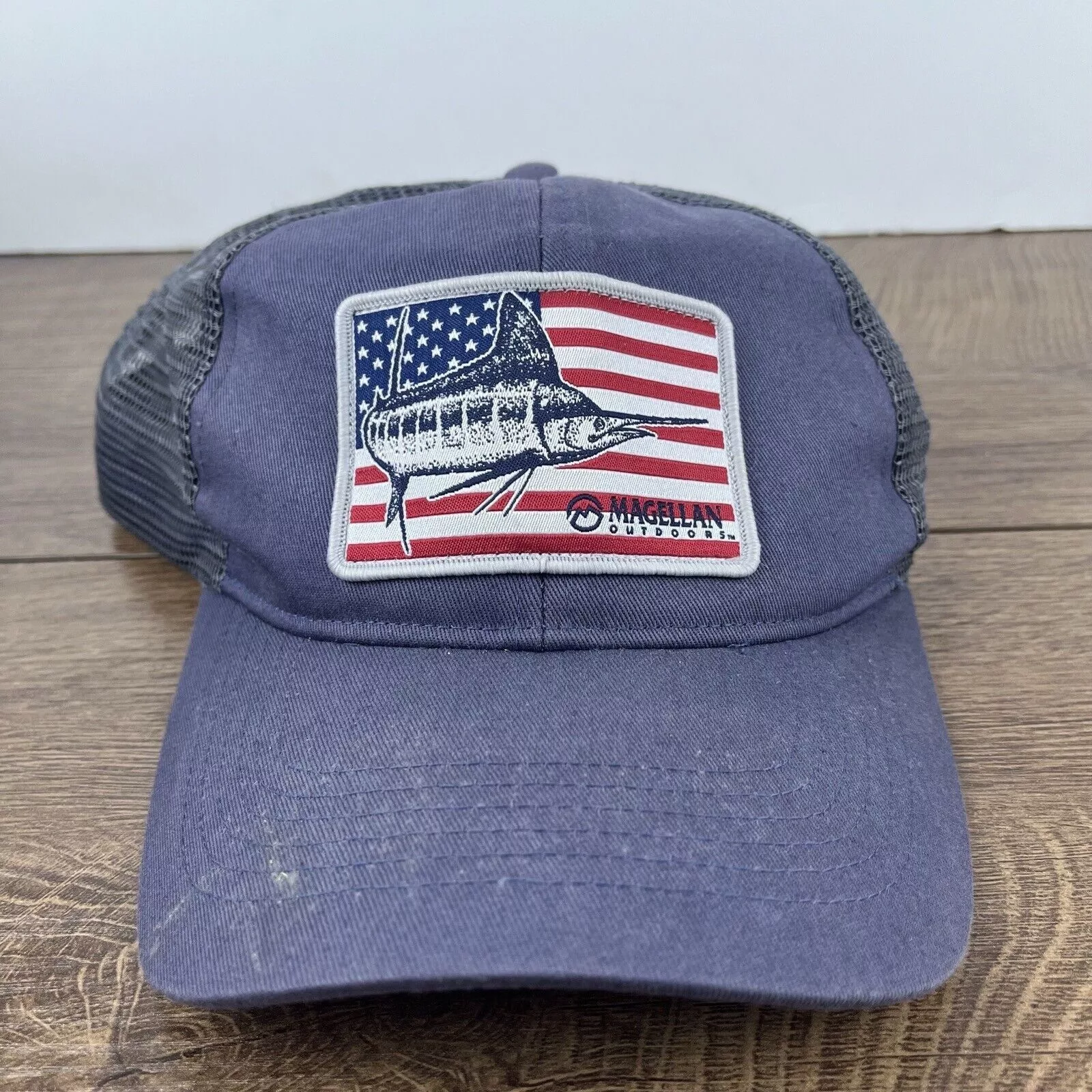 Other Hats Other Magellan Outdoors Snapback Hat Marlin Blue Adjustable Hat Bl