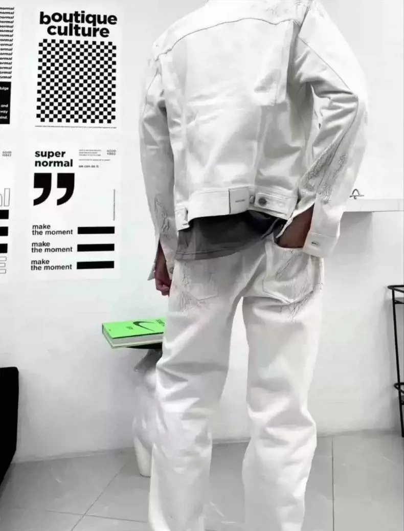 Namacheko Denim Namacheko trousers White