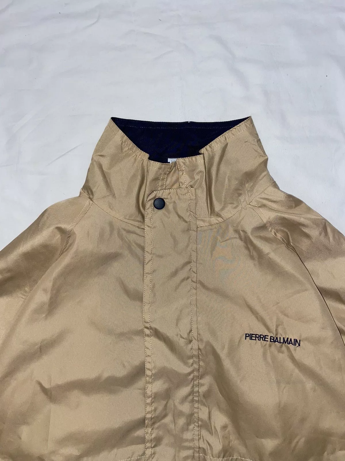 Pierre Balmain Light Jackets Pierre Balmain × Vintage Pierre Balmain Vintage 90s Beige Navy Light Jacket Luxury