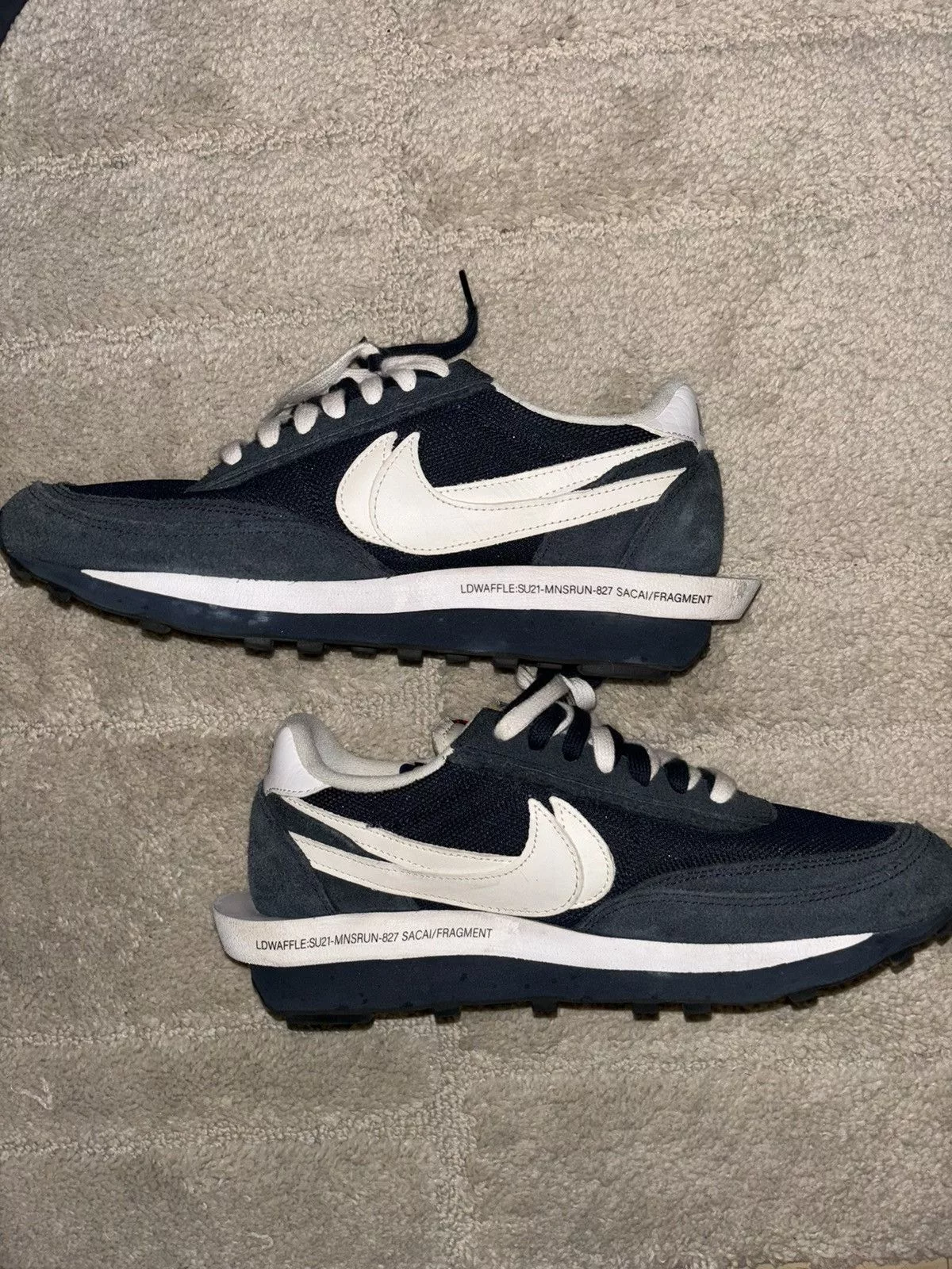 Nike Low Top Sneakers Nike LDV waffle fragment design blue void