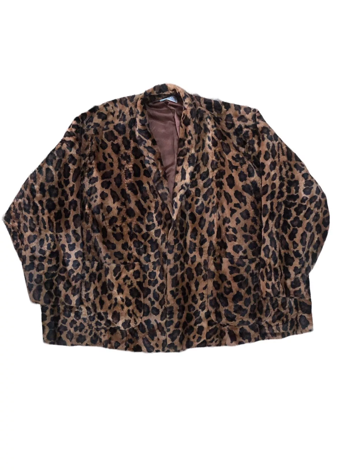 Norma Kamali Jackets Norma Kamali Leopard Button less jacket Multi
