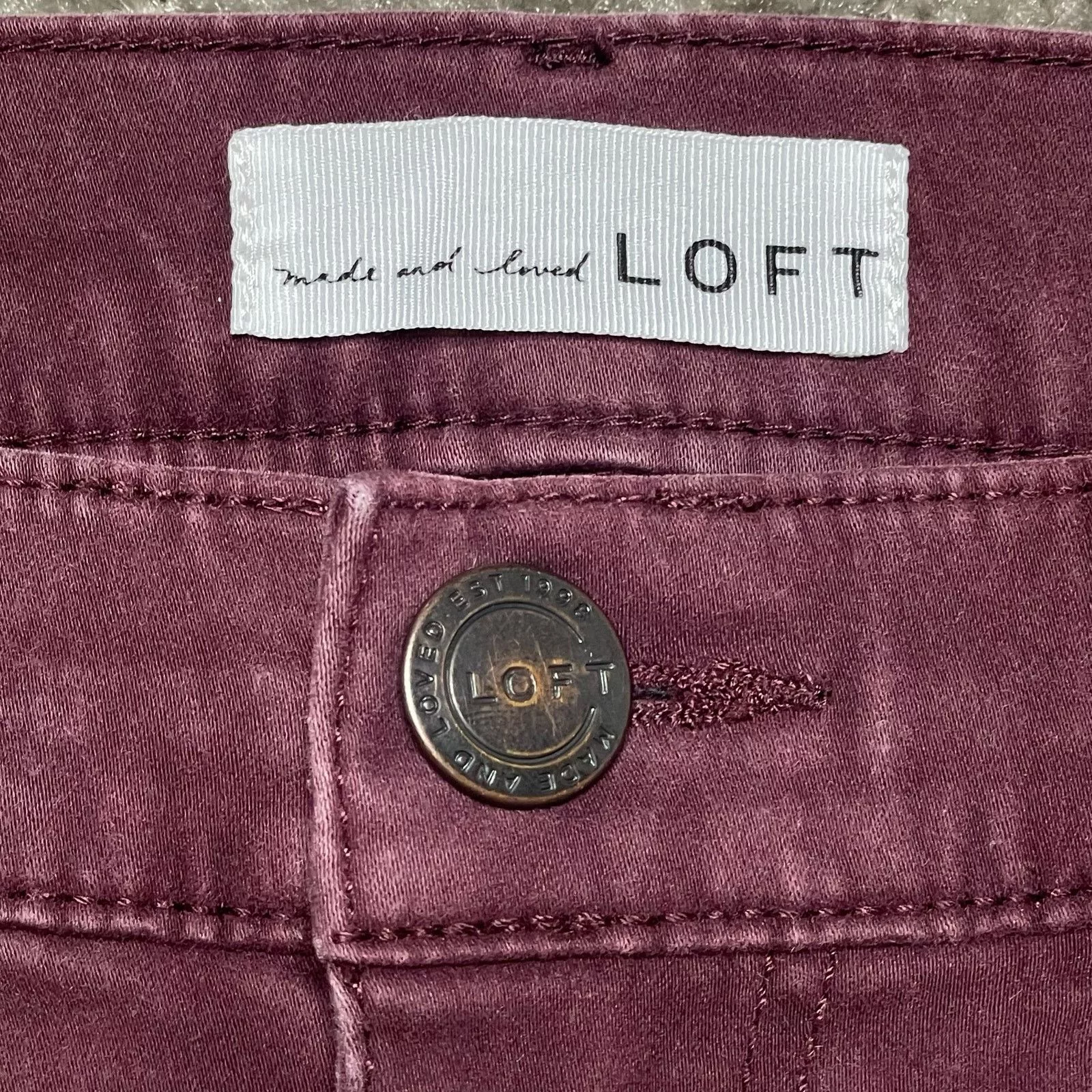 Loft Jeans LOFT Skinny Jeans Red