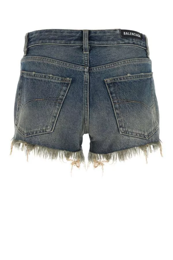 Balenciaga Shorts Balenciaga Denim Shorts Multi