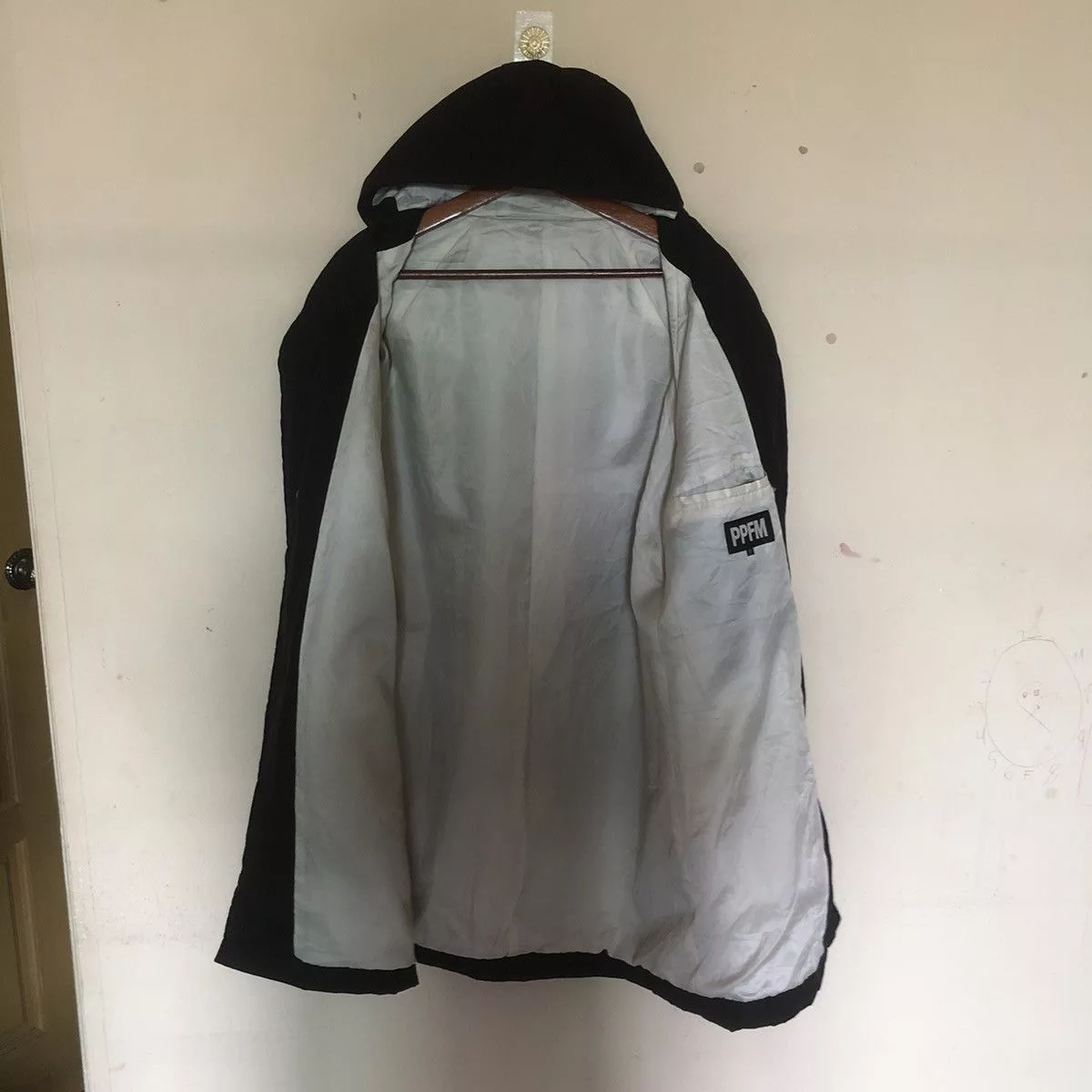 PPFM Light Jackets PPFM Long light Nylon Windbreaker Light ParkaJacket Black