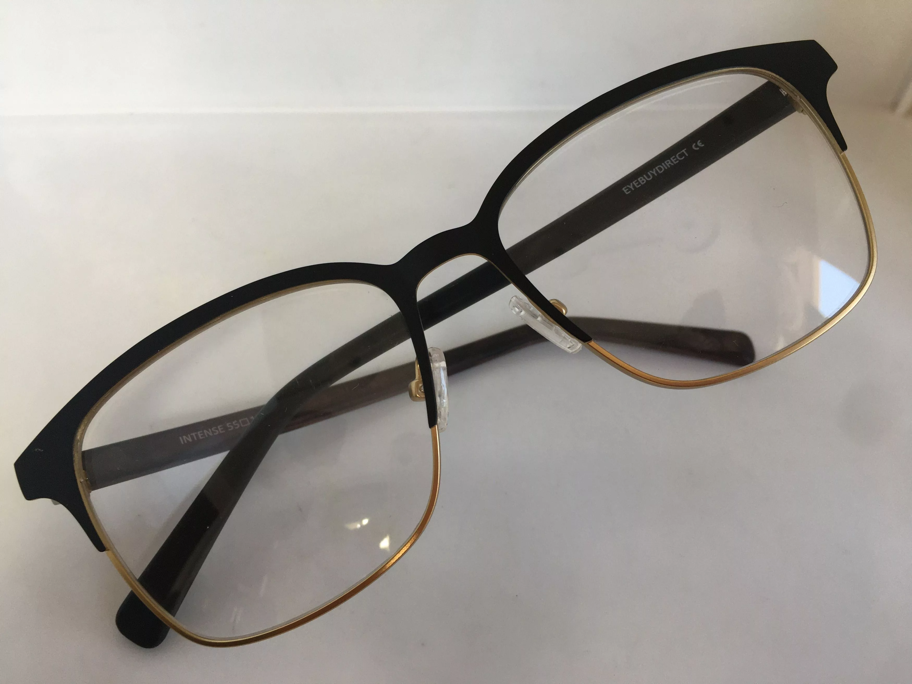 Other Glasses Other Eyebuydirect intense BlackGold Square Eyeglasses Frame