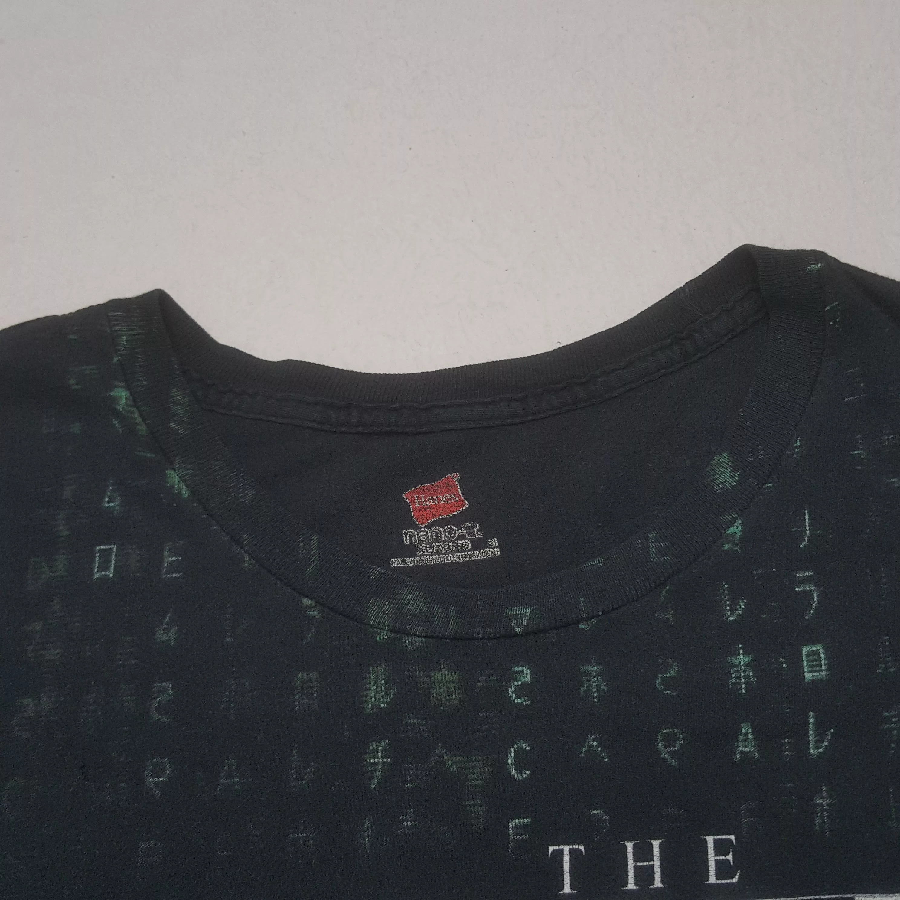 Vintage Short Sleeve T Shirts Vintage The Metrix Movie Tshirt Blue