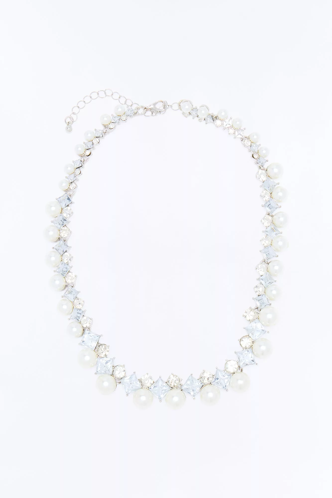 Lucky Catch Pearl Choker - Silver