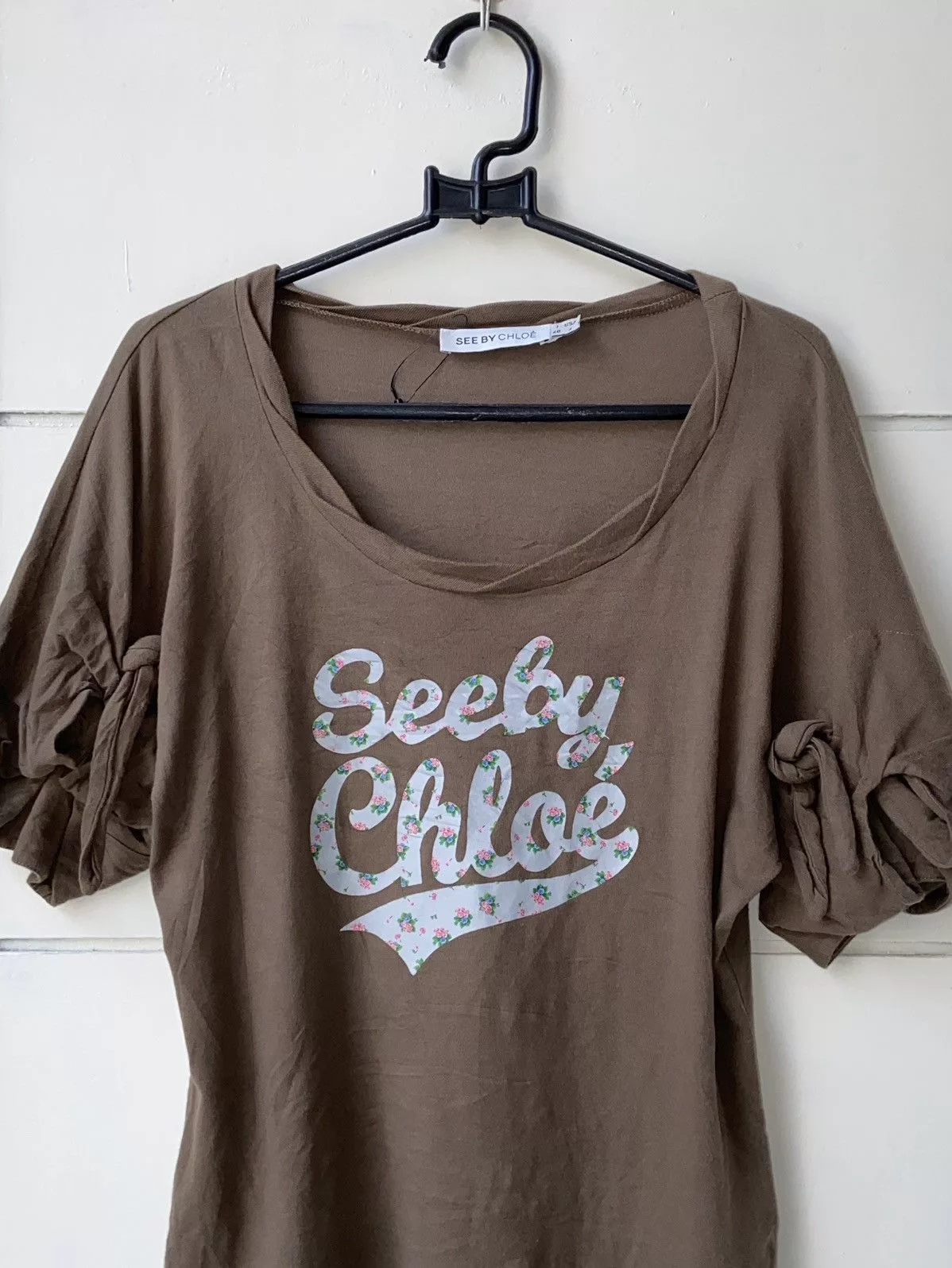 See by Chloe Short Sleeve T Shirts SEE BY CHLOE Brown T-Shirt
