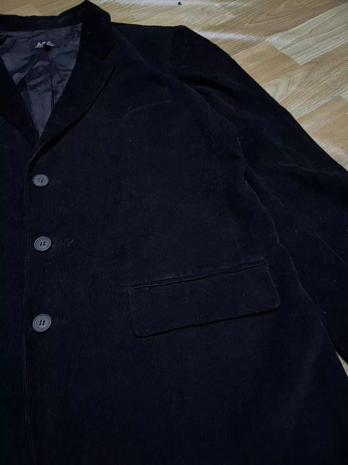 A.P.C. Light Jackets A.P.C. × Designer × Vintage Vintage A.P.C Courdroy Button Blazer Jacket Black