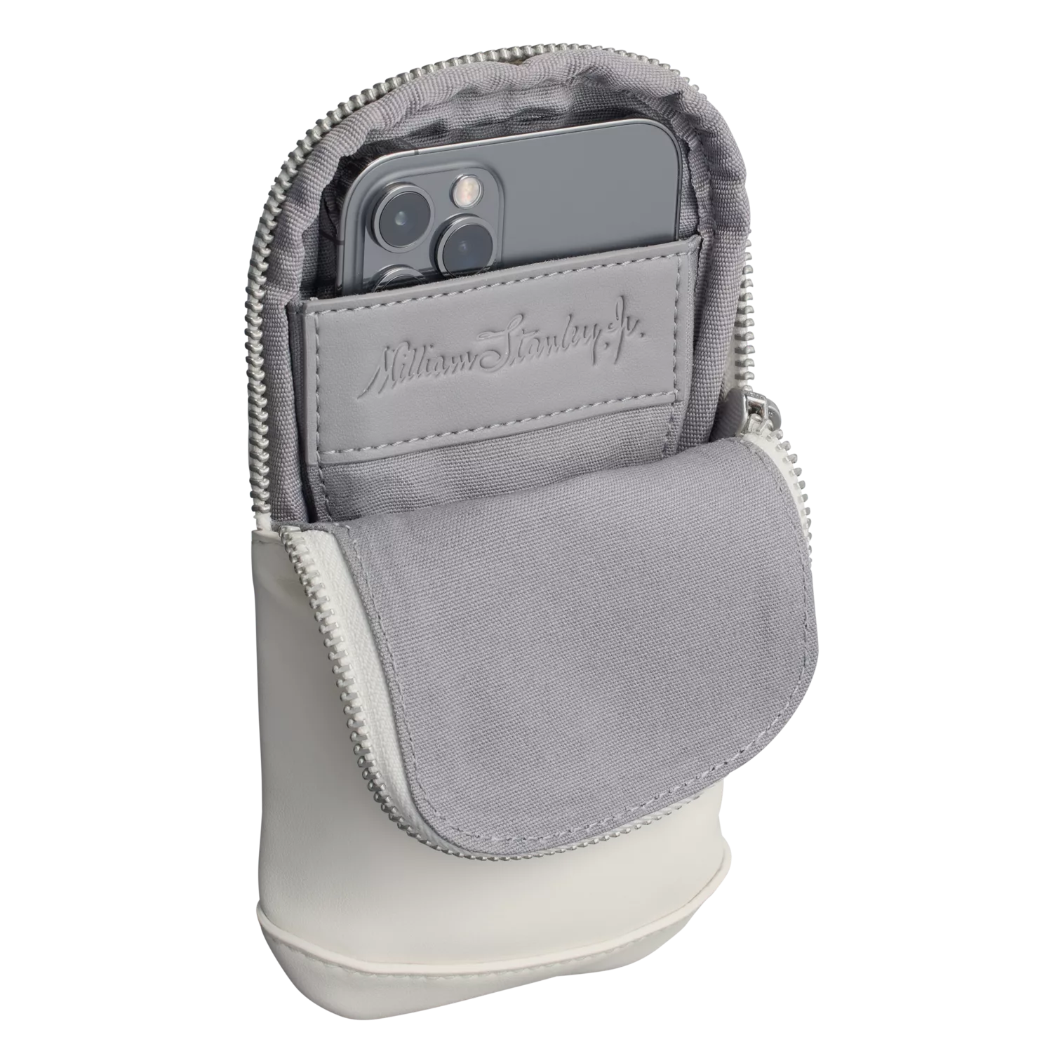 The Stanley Cross Bottle Midi Phone Keys Wallet Case In Cream White