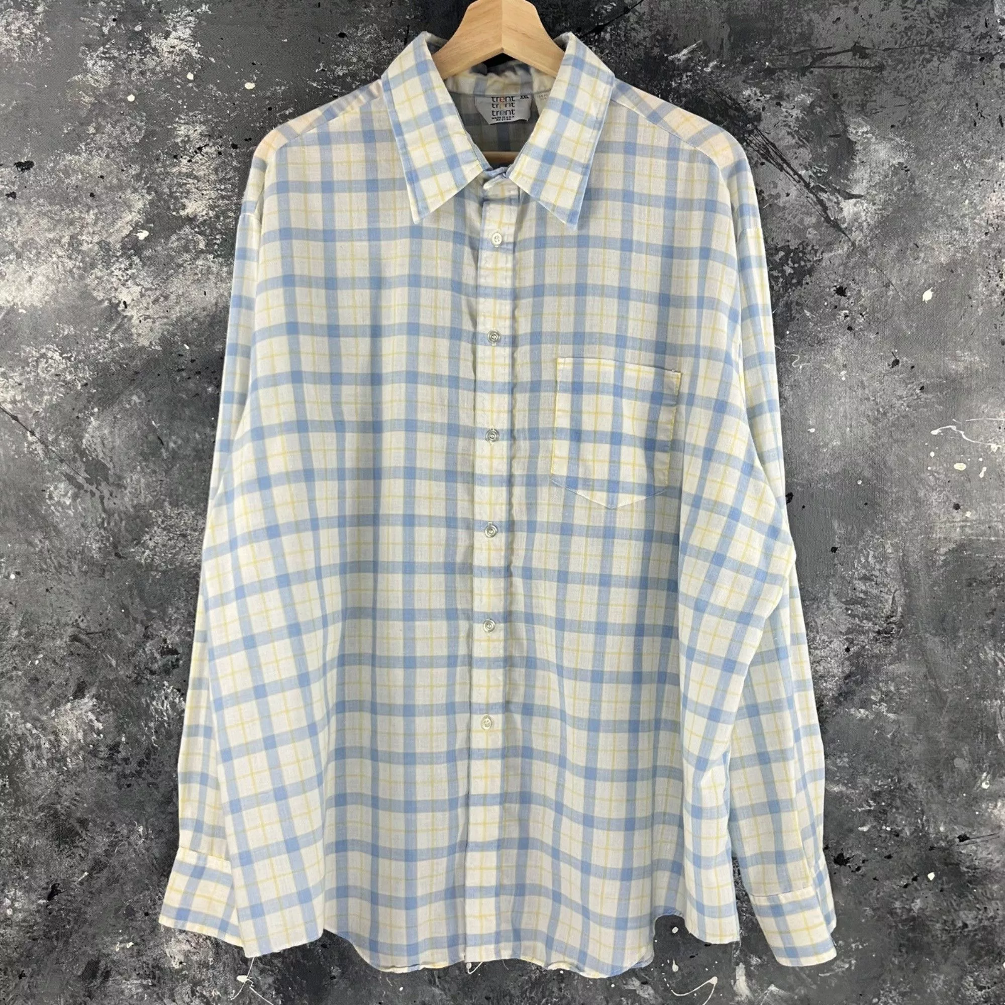 Vintage Shirts Button Ups Vintage 80’s Plaid button shirt White