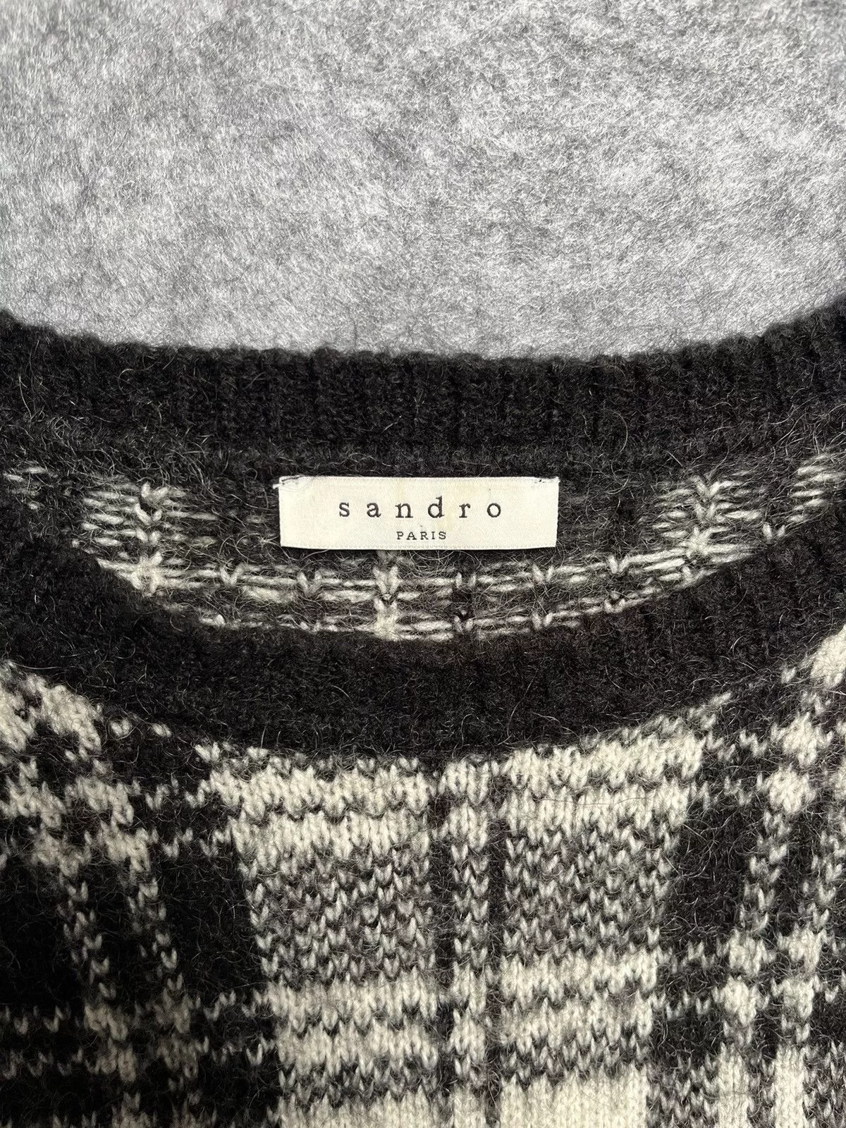Sandro Sweaters Knitwear Sandro mohair crewneck sweater White