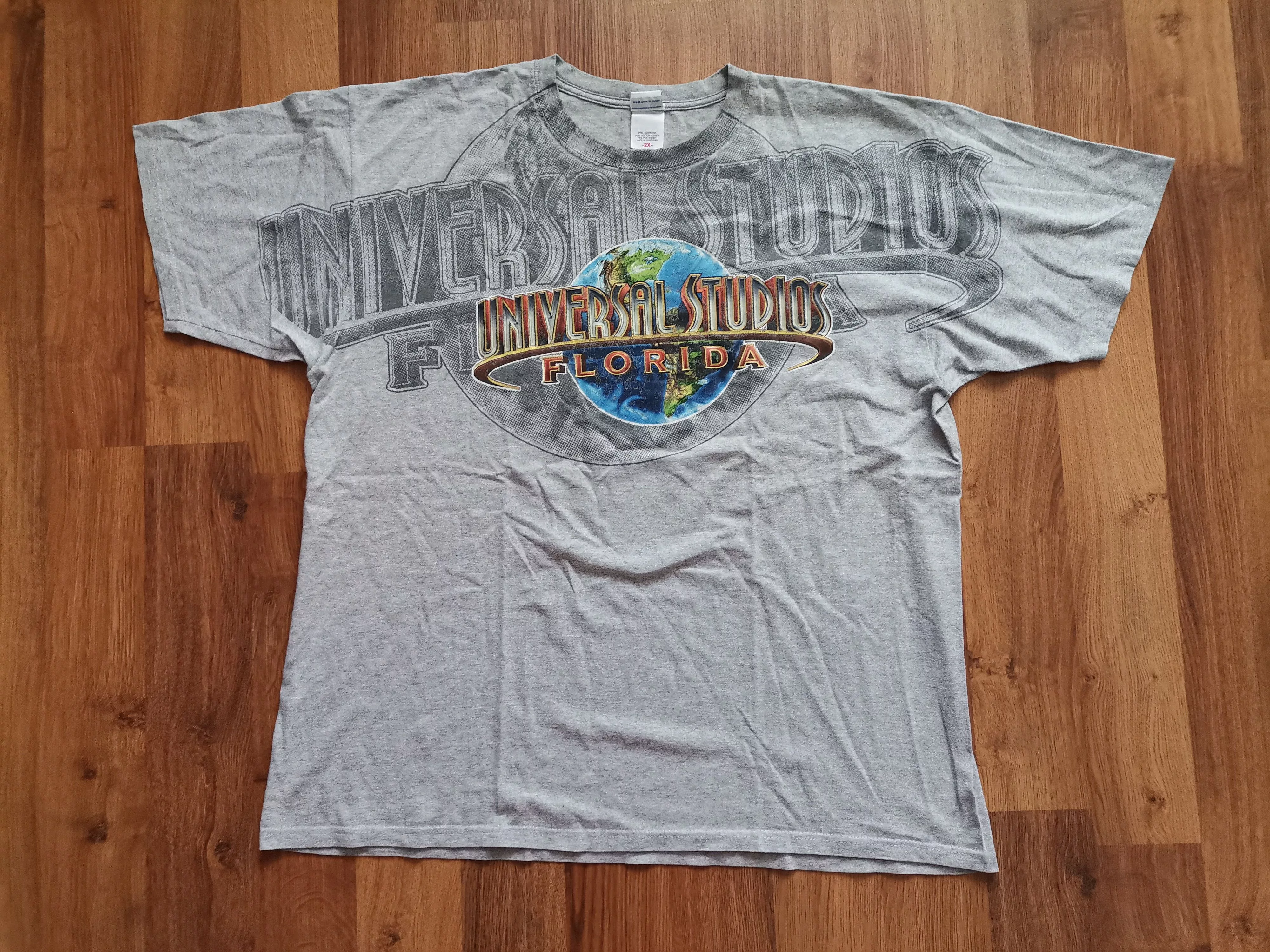 Universal Studios Short Sleeve T Shirts Universal Studios × Vintage Vintage Universal Studios Tee Gray Streetwear