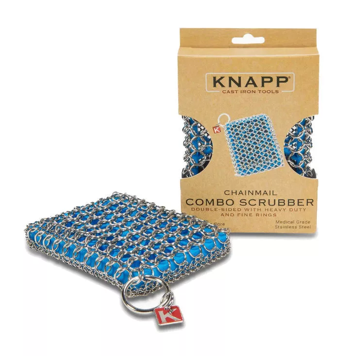 Ice Blue Chainmail Combo Scrubber