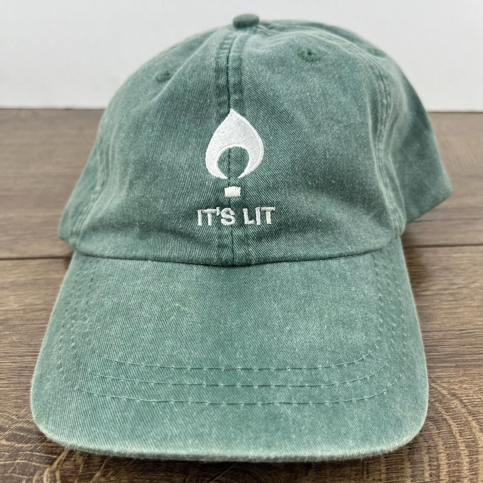 Other Hats Other Its Lit Hat LIT Baseball Hat Green Hat Adjustable Hat Green
