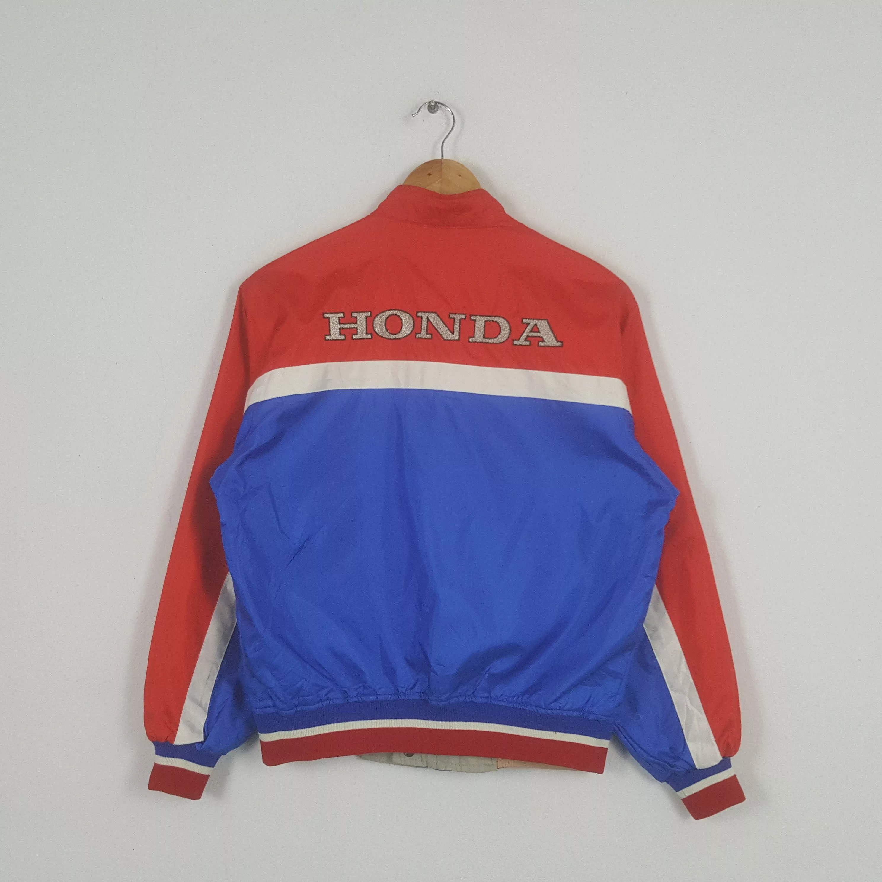 Honda Light Jackets Honda × Japanese Brand × Vintage Vintage Honda Japanese Racing Team Reversible Bombers Jacket Red