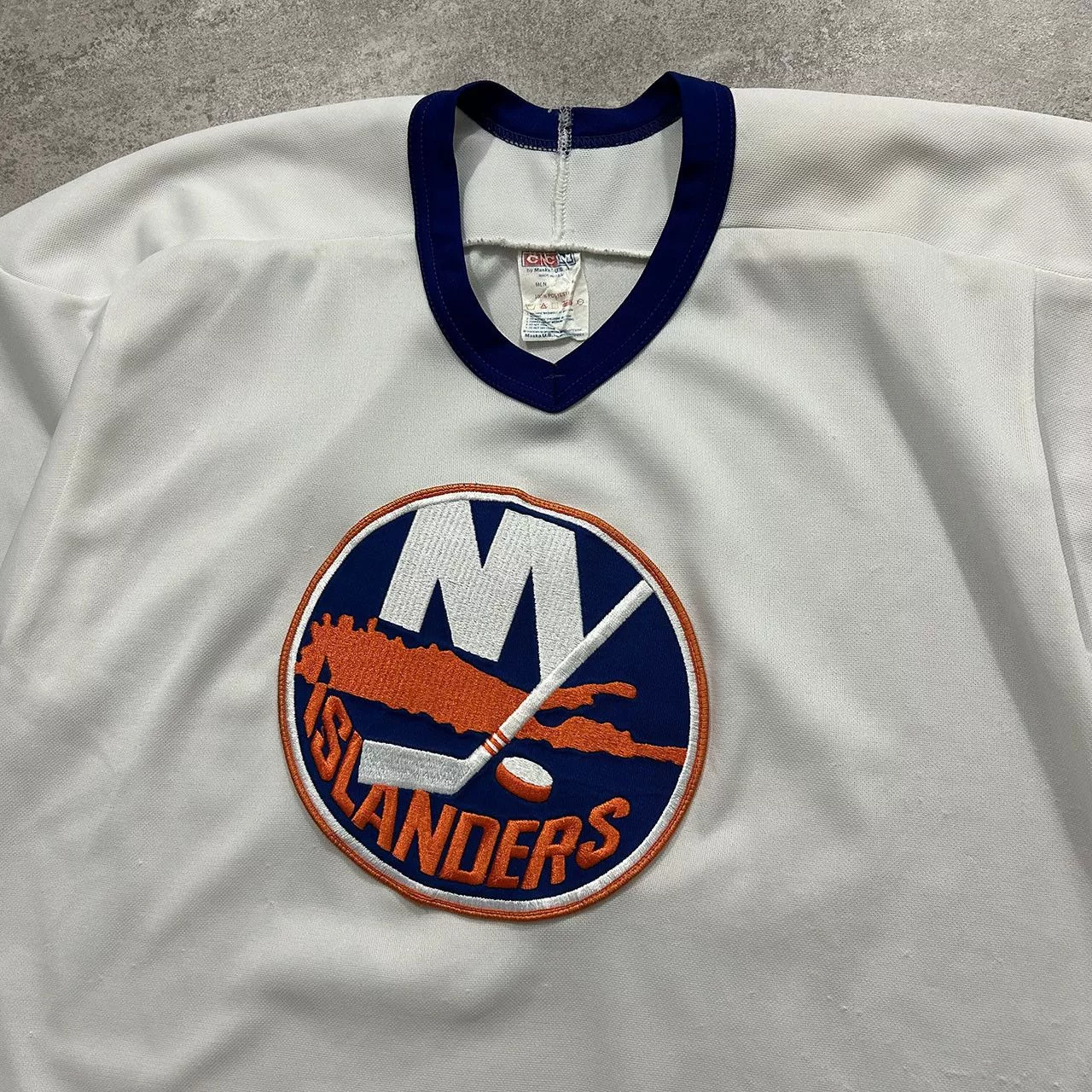Ccm Jerseys Ccm × NHL × Vintage NHL NEW YORK ISLANDERS CCM HOCKEY JERSEY MADE IN USA White