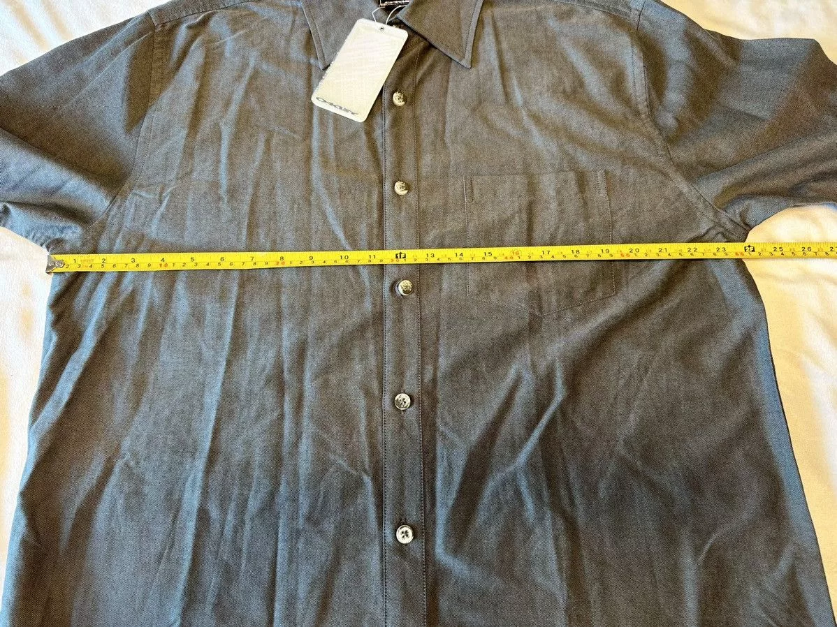 Oakley Shirts Button Ups NWT Oakley Mens True Fit Solid L/S Button Down Black/Gray XL
